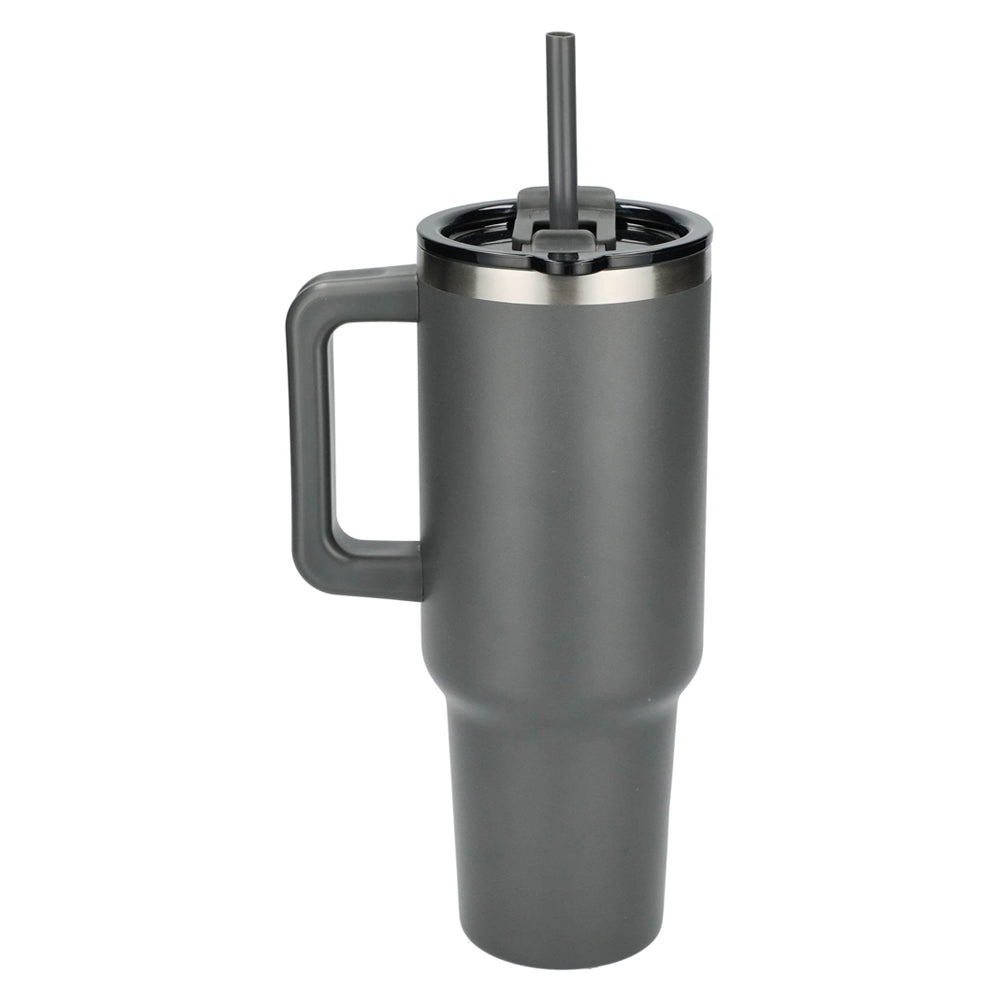 Pinnacle 40 oz Vacuum Insulated Eco-Friendly Travel Tumbler With Straw
