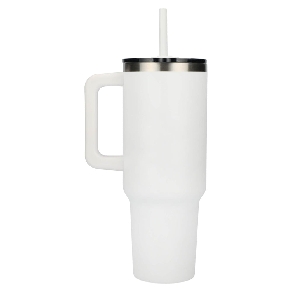 Pinnacle 40 oz Vacuum Insulated Eco-Friendly Travel Tumbler With Straw